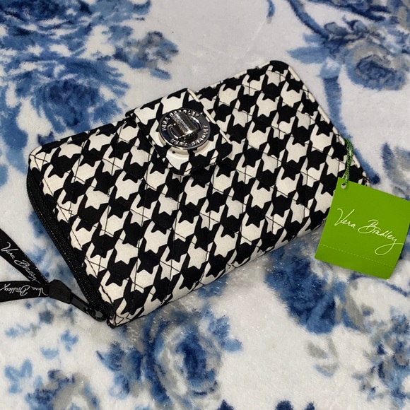 Vera Bradley Handbags - Vera Bradley Wallet Midnight Houndstooth